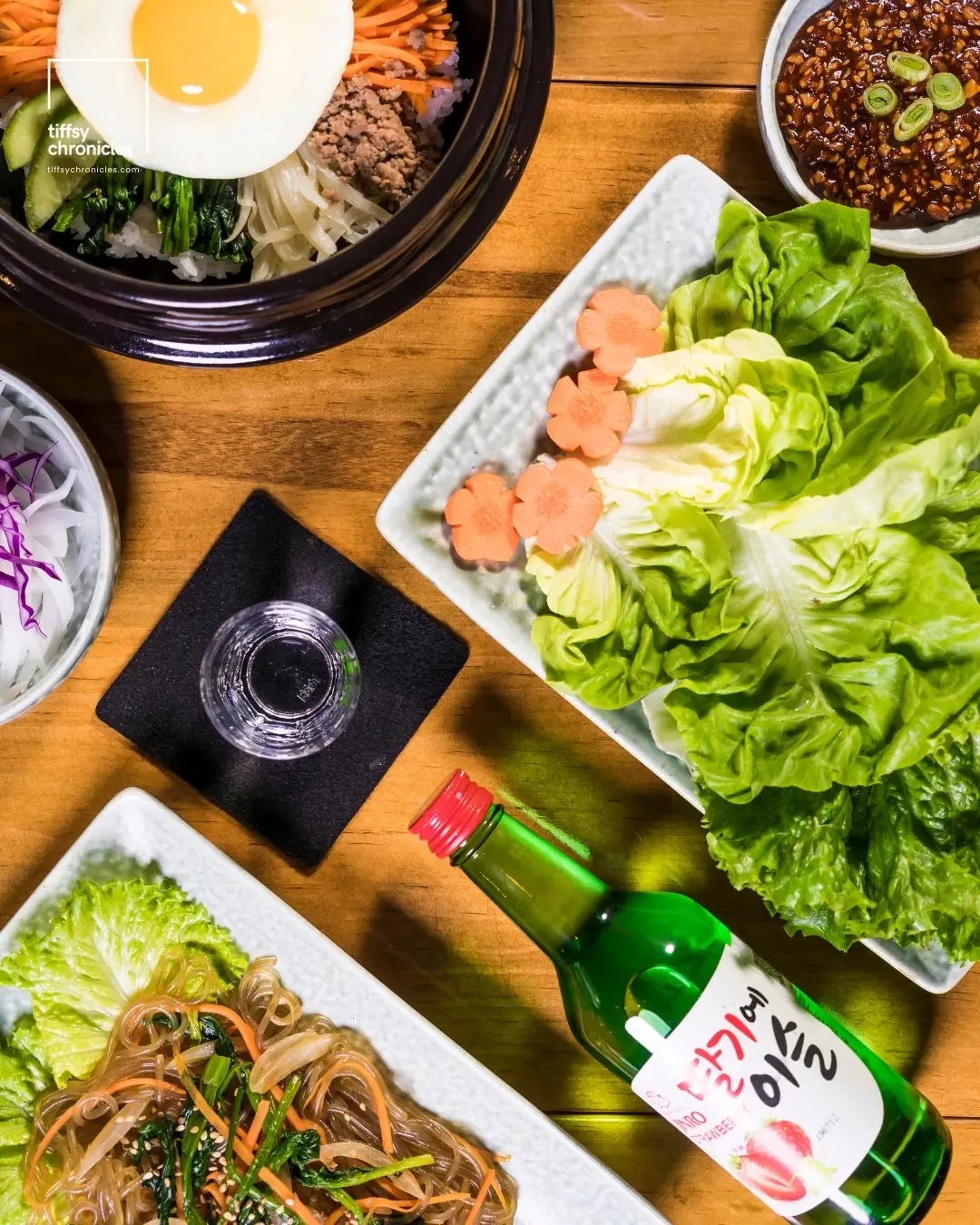 Ssam and Japchae Banchan | How To Order and Eat Korean BBQ | Tiffsy Chronicles